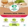 Little Moppet Foods Banana Soya Cereal 200g| No Additives and Preservatives | Free from Added Salt and Sugar | Combination of Raw Kerala Banana and Soya bean. view 2