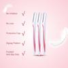 Nivve Reusable Face Razor for Women Facial Hair- 6 Razors | Instant & Painless Hair Removal | For Eyebrows, Upper Lip, Forehead, Peach Fuzz, Chin and Sideburns (Pack of 2) view 4