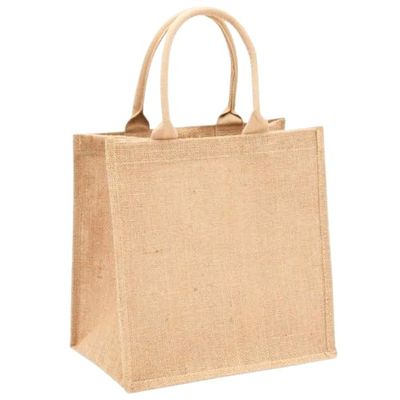 Lunch Bags for Office Women & Men Jute bag Reusable Jute Bag, Casual Storage Jute Bag for office Lunch Bag For Tiffin Box, Grocery Shopping Bag, Multi-Purpose Bag, Lunch Bag for office (S, Pack of 1)