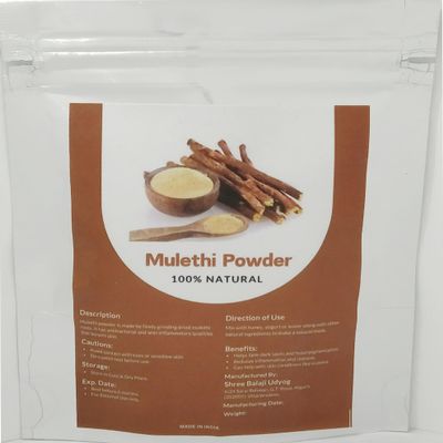 100% Natural Mulethi Powder, Ayurvedic Herbal Supplement