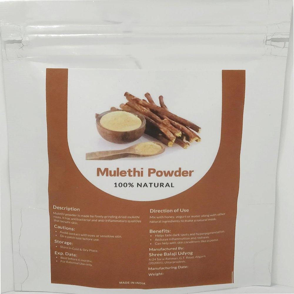 100% Natural Mulethi Powder, Ayurvedic Herbal Supplement