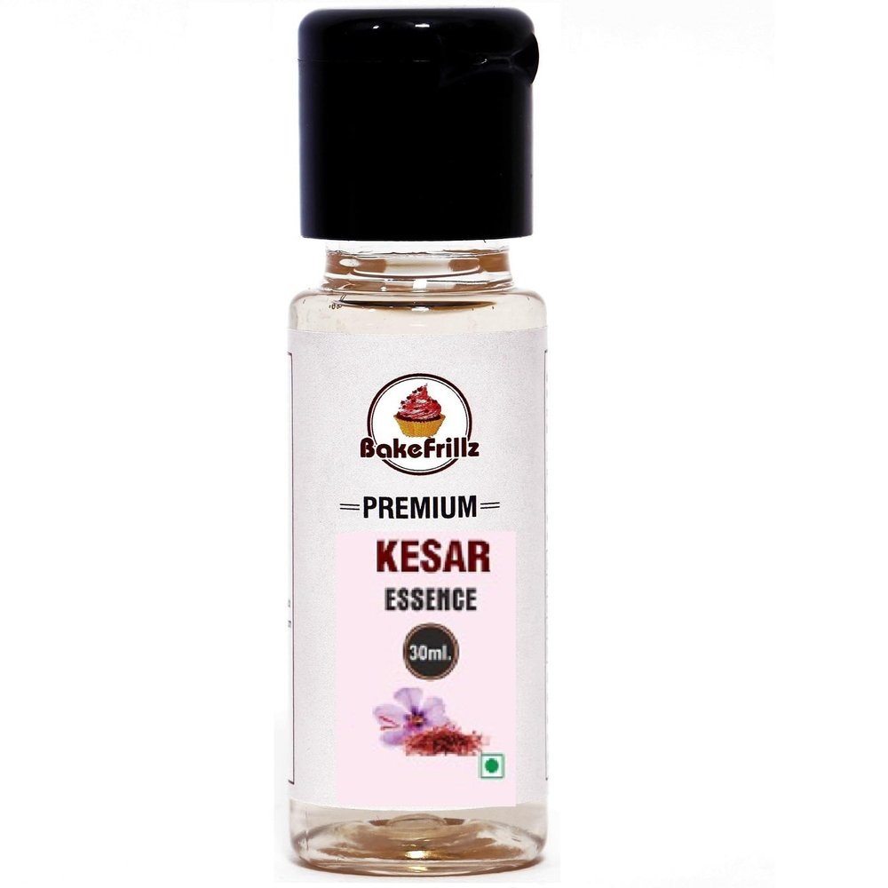 Bakefrillz Food Flavour Essence for Cake Baking, Ice creams, puddings, cookies, essence for cake making, 30 ml (Kesar)