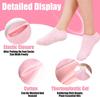 1 Pairs Moisturizing Socks - Silicone Socks for Women, Crack Heel Repair Socks, Spa Gel Socks for Women, Silicon Socks, Silicone Socks for Men, Foot Hydration Socks Vitamin E (Multicolor) view 4