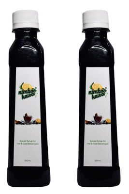 EMINENCE BEVERAGES NIMBOO KAWACOMBO SYRUP Instant Premix Contains Green Tea and Glucose Ready with in 2 minutes for hot and cold Tea_(Pack of 2 bottle)