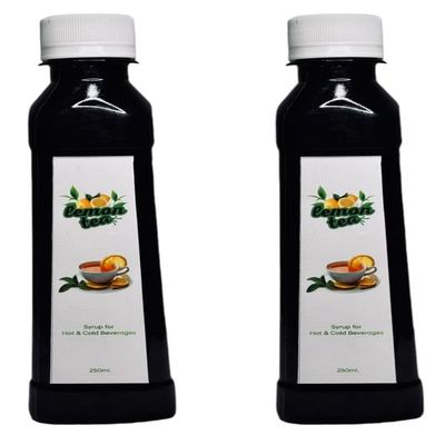 EMINENCE BEVERAGES LEMON TEA COMBO SYRUP Instant Premix Contains Green Tea and Glucose Ready with in 2 minutes for hot and cold Tea_(Pack of 2 bottle)