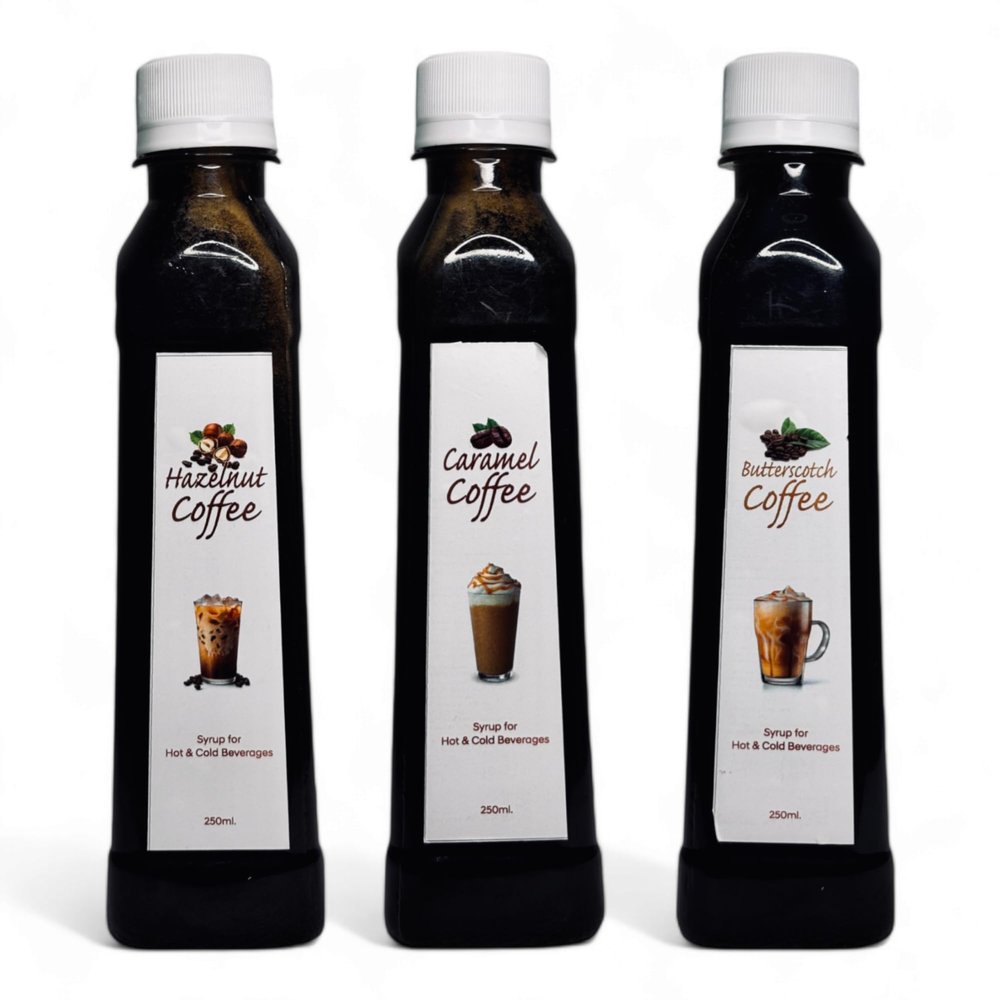 EMINENCE BEVERAGES HAZELNUT COFFEE, CARAMEL COFFEE & BUTTERSCOTCH COFFEE SYRUP Instant Ready with in 2 minutes for hot coffee and cold coffee_(Pack of 3 bottle)