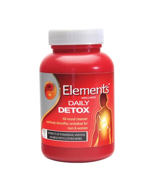 Elements Wellness Daily Detox 60 Capsules, Elements Wellness, Daily Detox