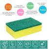ARPANA BRIGHT 2 in 1 Sponge Scrub pad for Kitchen Scratch Proof Scrubber for Dish wash Scrub Sponge - Pack of 12 view 3