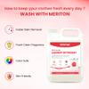 MERITON Deep Clean Liquid Laundry Detergent 5L, 100% Perfume & Dye Free, Gentle On Sensitive Skin, Color-Safe, Effective On 15 Stains, Ideal For Hand And Machine Wash (Pack of 2) view 2