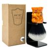 Parker Safety Razor, THE SOLAR STORM Ultra Soft Synthetic Shaving Brush with Stand view 4