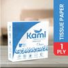 Kami Tissue Paper Napkin Choice 320 Pulls Highly Absorbent Soft 1-Ply Tissues (27x30 cm) 80 Pulls per Pack  Ideal for Home Kitchen & Office Use  Pack of 4 view 2