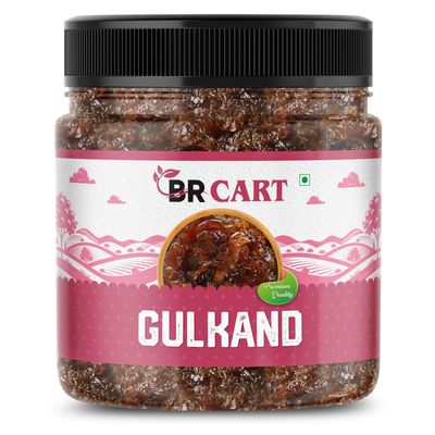 BR CART HimalyanGulkand | Sun-Cooked Pure Rose Petal Jam | No Artificial Flavours | Digestive & Healthy Rose Gulkand - Jar Pack (500 Gram)