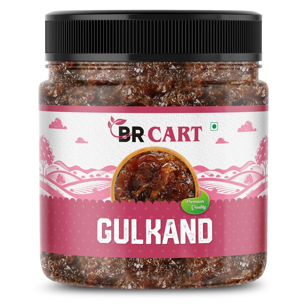 BR CART HimalyanGulkand | Sun-Cooked Pure Rose Petal Jam | No Artificial Flavours | Digestive & Healthy Rose Gulkand - Jar Pack (500 Gram)