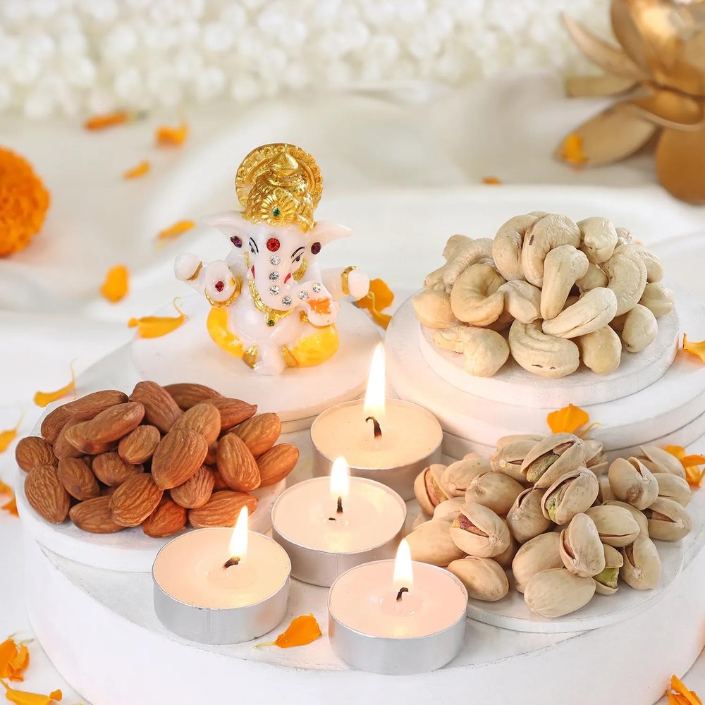All in One Dry Fruit Gift Hamper With Ganeshji Idol | Diwali Dry Fruit Gift Pack | Dry Fruit Gift Hamper | 889