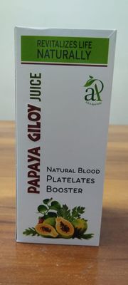 A&A Ayurveda Papaya Giloy Juice 500ml (Pack of 1) | 100% Natural | Boosts Immunity & Supports Digestion | Rich in Antioxidants | No Added Preservatives