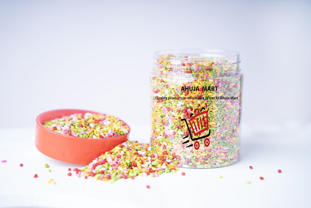 Ahuja Mart Sugar Coated Fennel Seeds, (250gm Jar Pack) | Mukhwas Mouth Freshner | Mukhwas Box, Jar Pack