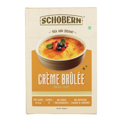 Schobern Crme Brle Instant Dessert Mix | French Classic Simplified Gourmet Sweets | Requires No Oven | No Artificial Additives | Serves 12 | 300g