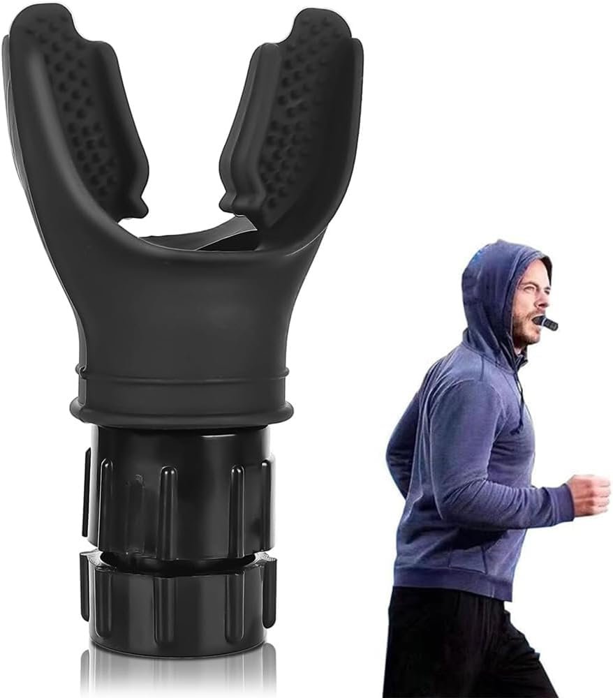 Vintage Crease Lungs Breathing Trainer, Portable Muscle Trainer, Exercise Trainer with Resistance Adjustable, Easy to Clean and Use, Improve Strength and Endurance, Increased Sports Breathing Fitness.