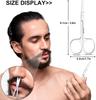 Hyzone Nasal Safety Scissors for Nose Hair Cutting, Beard, Mustache, and Eyebrow, Nose Hair Remover & Trimmer, Nose Scissor Blunt Round Tip & Heavy Duty Non Rusting SS For Men & Women view 2