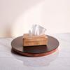 CARVISTRO WOODHandmade Tissue Box Decorative Organizer with Wood Tissue Box Cover Mangowood Napkin Holder Cover and Wood Tissue Paper Box Holders Size L25.5XB15.5XH7.5 CM view 1