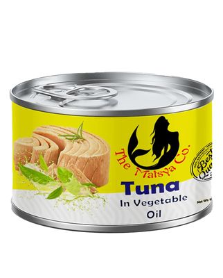 The Matsya Co. Tuna Chunks in Sunflower Oil, 185g Rich in Protein, Best for Salad , Sandwiches and Many More Pack of 1