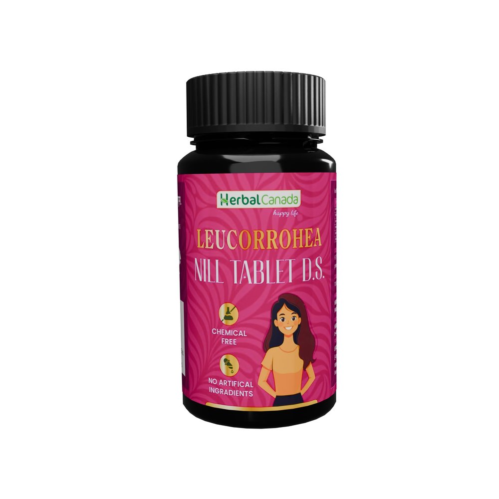 Herbal Canada Leucorrhea Nil D.S Tablets | Ayurvedic Formula for Womens Health | 120 Tablets