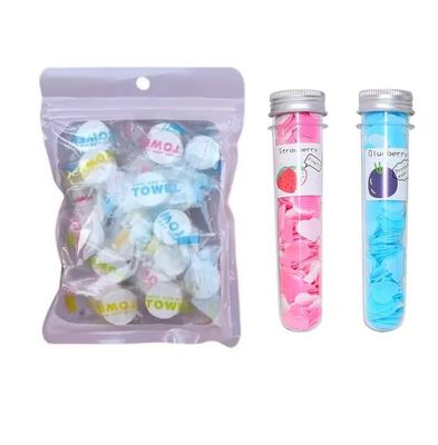 Magic Candy Towel & Heart-Shaped Scented Paper Soap Tubes Combo - Travel-Friendly & Giftable Set