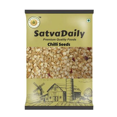 SatvaDaily Red Chilli Seeds 100g | Red Chilli Seeds