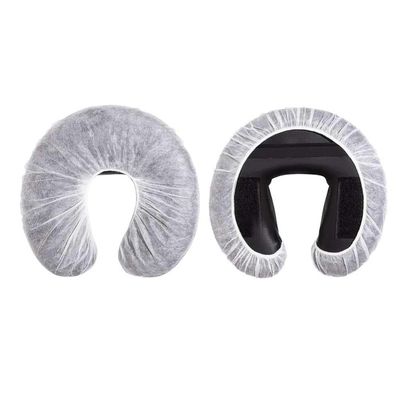 STORE77 Disposable Massage Covers Non woven U shaped, Fitted Disposable Headrest Covers Disposable Massage Covers Massage Headrest Covers Non-Sticking Cradle Cover Non-woven U-shaped Cradle Cover for Massage Tables Pack of 100