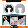 STORE77 Disposable Massage Covers Non woven U shaped, Fitted Disposable Headrest Covers Disposable Massage Covers Massage Headrest Covers Non-Sticking Cradle Cover Non-woven U-shaped Cradle Cover for Massage Tables Pack of 100 view 3