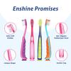 Enshine Kids Toothbrush  Gentle Oral Care for Toddlers with Soft Bristles, Easy Grip, and Protective Cap (12+Months) (4 Toothbrushes) view 2