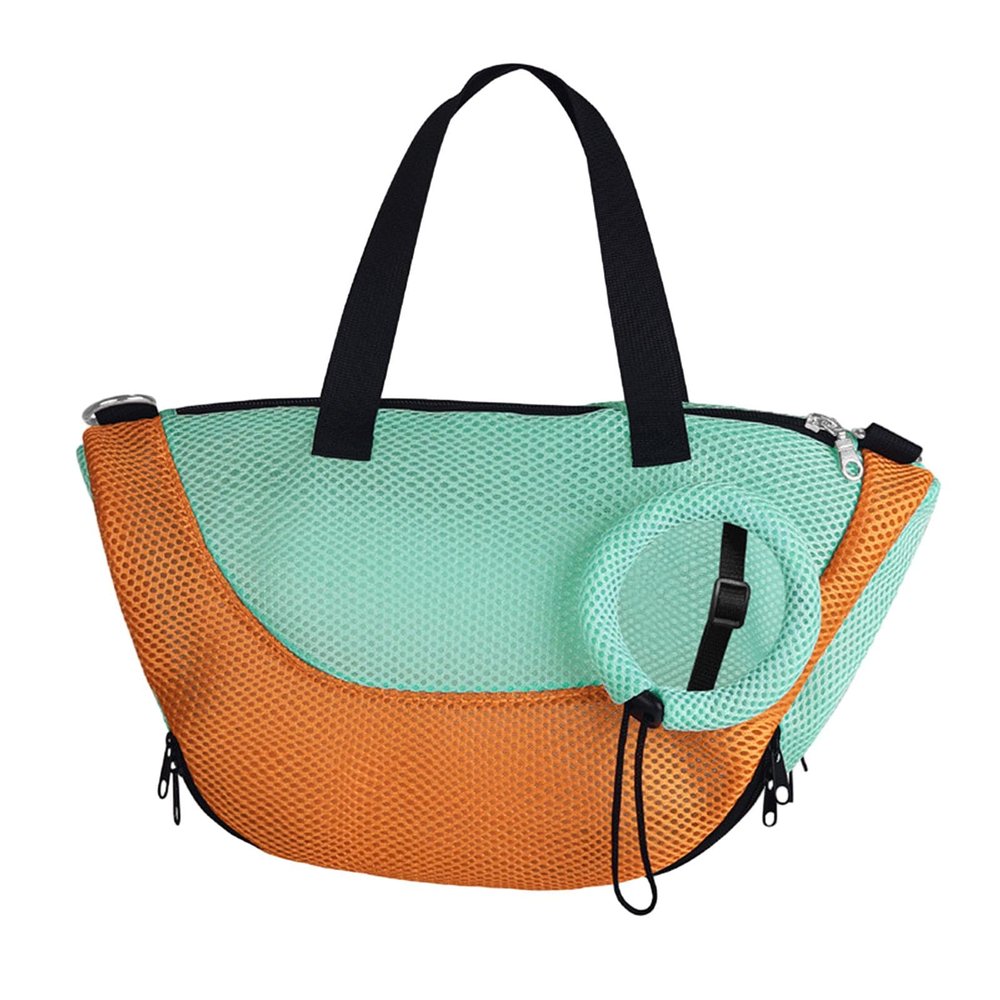 ATORSE Cat Washing Bag Anti Scratch for Nail Cutting Short Trips Cats Daily Bathing Orange Green