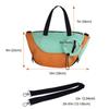 ATORSE Cat Washing Bag Anti Scratch for Nail Cutting Short Trips Cats Daily Bathing Orange Green view 3