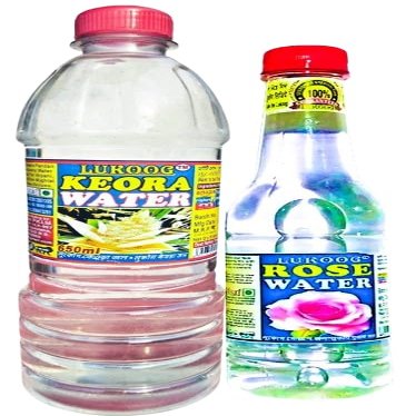 K6R3 Lukoog Keora Water600ml+Rose Water300ml (Pack of 2) Use For Biryani,Pulao,Fried Rice & Other Recipes,It must be your choice,if do not like it,can return it