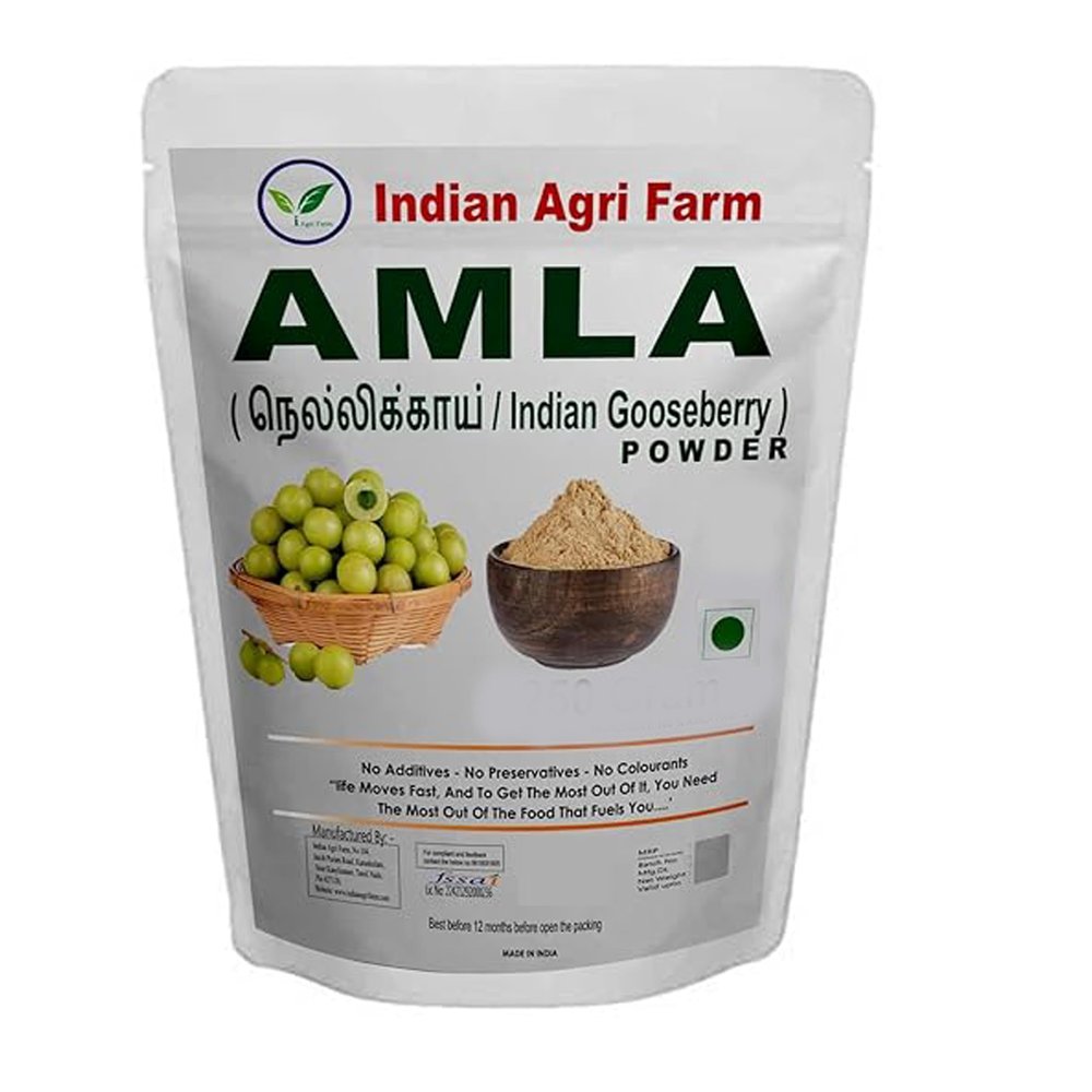 Iagrifarm Amla powder - 1 Kg - Indian Gooseberry/Nellikai/Nelli Powder