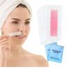 Eyebrow Wax Strips Face Eyebrow Shaper Wax Strips Cold Waxing Strip for Eyebrow Ready to Use Facial Hair Removal Strips for Women Home 20 pc + 2pc SmothTouch Depilation Wipes- Multi. view 1