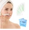 Eyebrow Wax Strips Face Eyebrow Shaper Wax Strips Cold Waxing Strip for Eyebrow Ready to Use Facial Hair Removal Strips for Women Home 20 pc + 2pc SmothTouch Depilation Wipes- Multi. view 2
