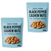 100% Pure Black Pepper Cashew Nuts, Raw, Nutritious, Crunchy, 400g Pack of 2, 200g each view 1