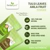 Herbal Spirit Tulsi Powder & Amla Powder for Hair Growth | Organic Amla Powder & Tulsi Powder for Face | Dried Tulsi Leaves & Indian Gooseberry | Dried Tulsi Leaves & Amla Churna Powder | 100gm each view 2