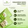 Herbal Spirit Methi Seeds & Amla Powder for Hair Growth | Organic Amla Powder & Fenugreek Seeds Powder | Menthulu or Methi Dana or Methi Powder or Fenugreek Powder With Dry Amla for Hair | 100gm each view 2