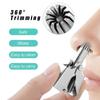 Estervig Painless Stainless Steel Manual Nose Hair Trimmer for Men and Women - Easy-to-Clean Ear Hair Clipper, Portable and Waterproof for On-the-Go Grooming view 3