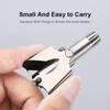 Estervig Painless Stainless Steel Manual Nose Hair Trimmer for Men and Women - Easy-to-Clean Ear Hair Clipper, Portable and Waterproof for On-the-Go Grooming view 4