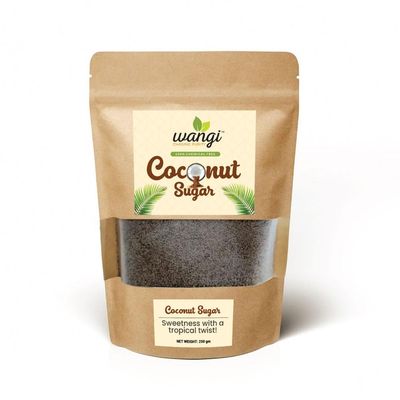 WANGI Coconut Sugar  Pure, Unrefined Sweetener, Ideal for Baking and Cooking  250 Gms, Pack of 2