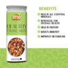 20-20 Dry Fruits Healthy Trail Mix Jar 400 g(200g Jar*2) - Dried Cranberries, Strawberry, Kiwi, Melon Seed,Flax,Sunflower, Pumpkin, Roasted Cashew, Roasted Almond ,Black Raisins | Healthy Gift Hamper (Pack of 2) view 4