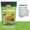 20-20 Dry Fruits Roasted and Salted Almond 400g | Crunchy Snack Packed with Protein, Healthy Fats & Antioxidants | Perfect for Energy Boost | Salted (Pack of 2) view 2