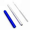 ANAB GI Reusable Straw Collapsible Metal Drinking Straw Portable Straw with case (Blue) view 2
