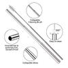 ANAB GI Reusable Straw Collapsible Metal Drinking Straw Portable Straw with case (Blue) view 4