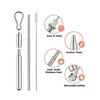 ANAB GI Reusable Straw Collapsible Metal Drinking Straw Portable Straw with case (Red) view 4
