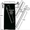 ANAB GI Reusable Straw Collapsible Metal Drinking Straw Portable Straw with case (Silver) view 3