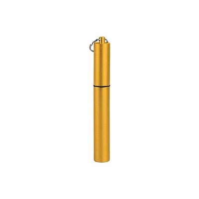 ANAB GI Reusable Straw Collapsible Metal Drinking Straw Portable Straw with case (Gold)
